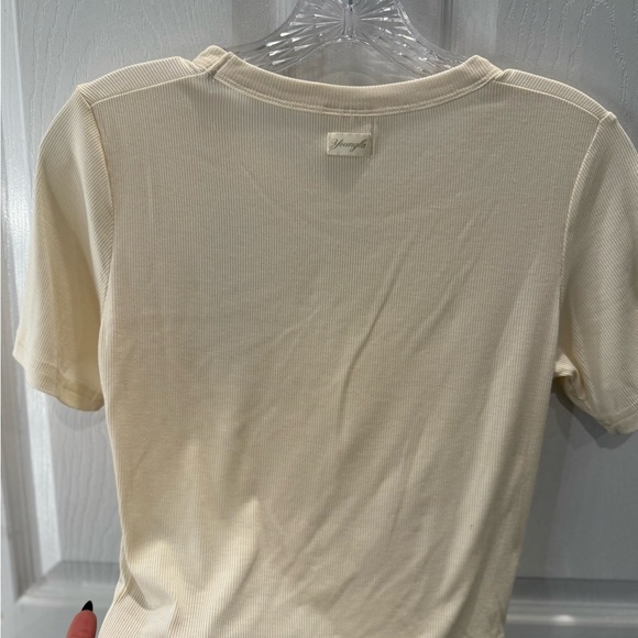 Young LA Cream Ribbed Women's Top - Picture 7 of 8